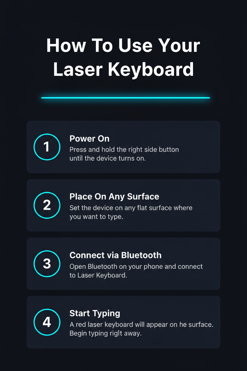 Bluetooth Laser Keyboard